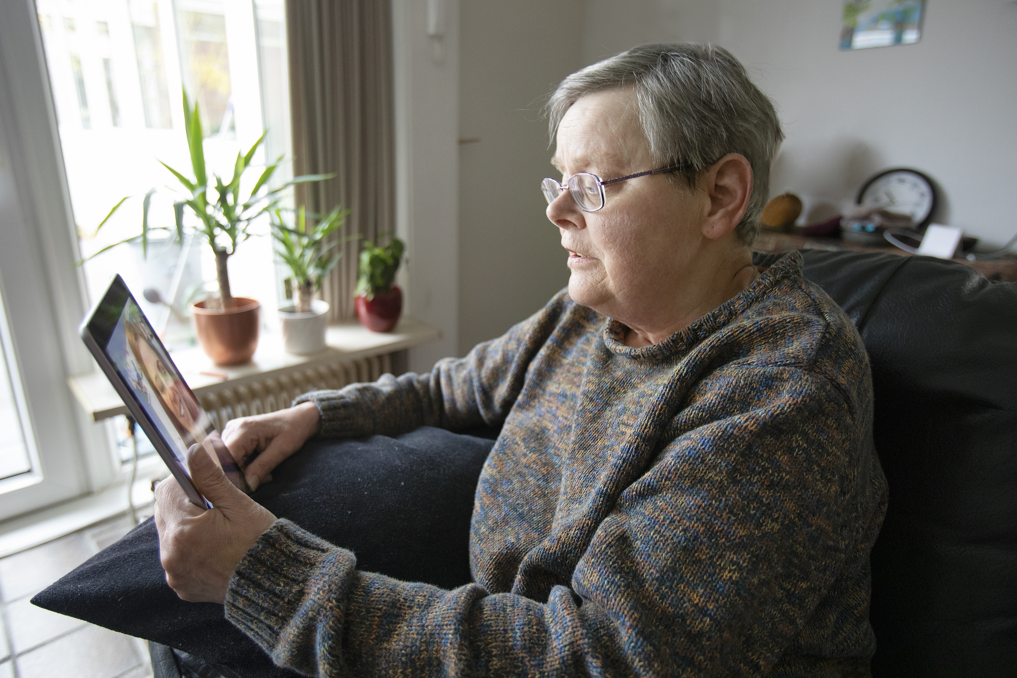 Mevrouw De Nobel beeldbellen
