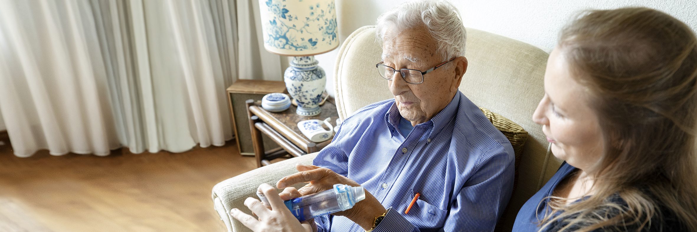 Uitleg door wijkverpleegkundige